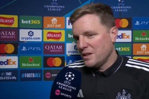 bob半岛体育官方网站-埃迪-豪：我们今晚的表现非常出色；吉马良斯脚踝有一些肿胀